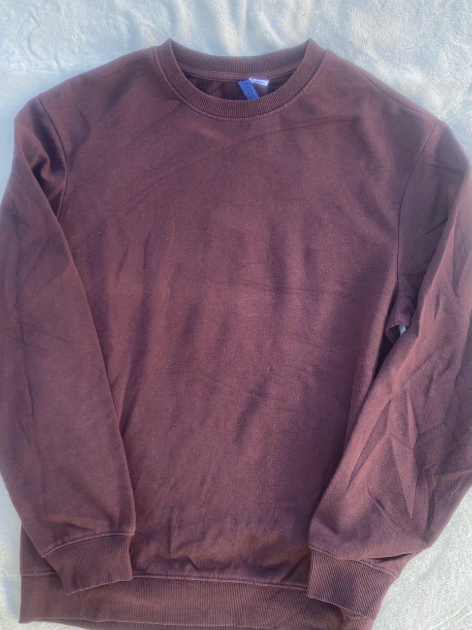 Buzo Crewneck Bordo Liso Básico